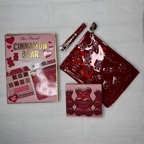 New Too Faced Cinnamon Bear Limited Edition Eye, Cheek & Lip Makeup Collection - Picture 15 of 16